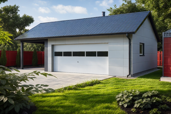 G31 - Budynek garażowy z wiatą