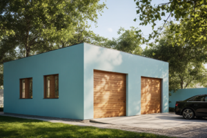 G315 - Budynek garażowy z wiatą